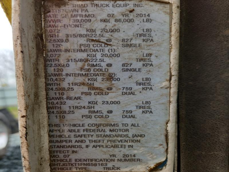 2015 Caterpillar Ct660 Dump Truck