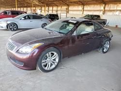Infiniti G37 salvage cars for sale: 2009 Infiniti G37 Convertible Base