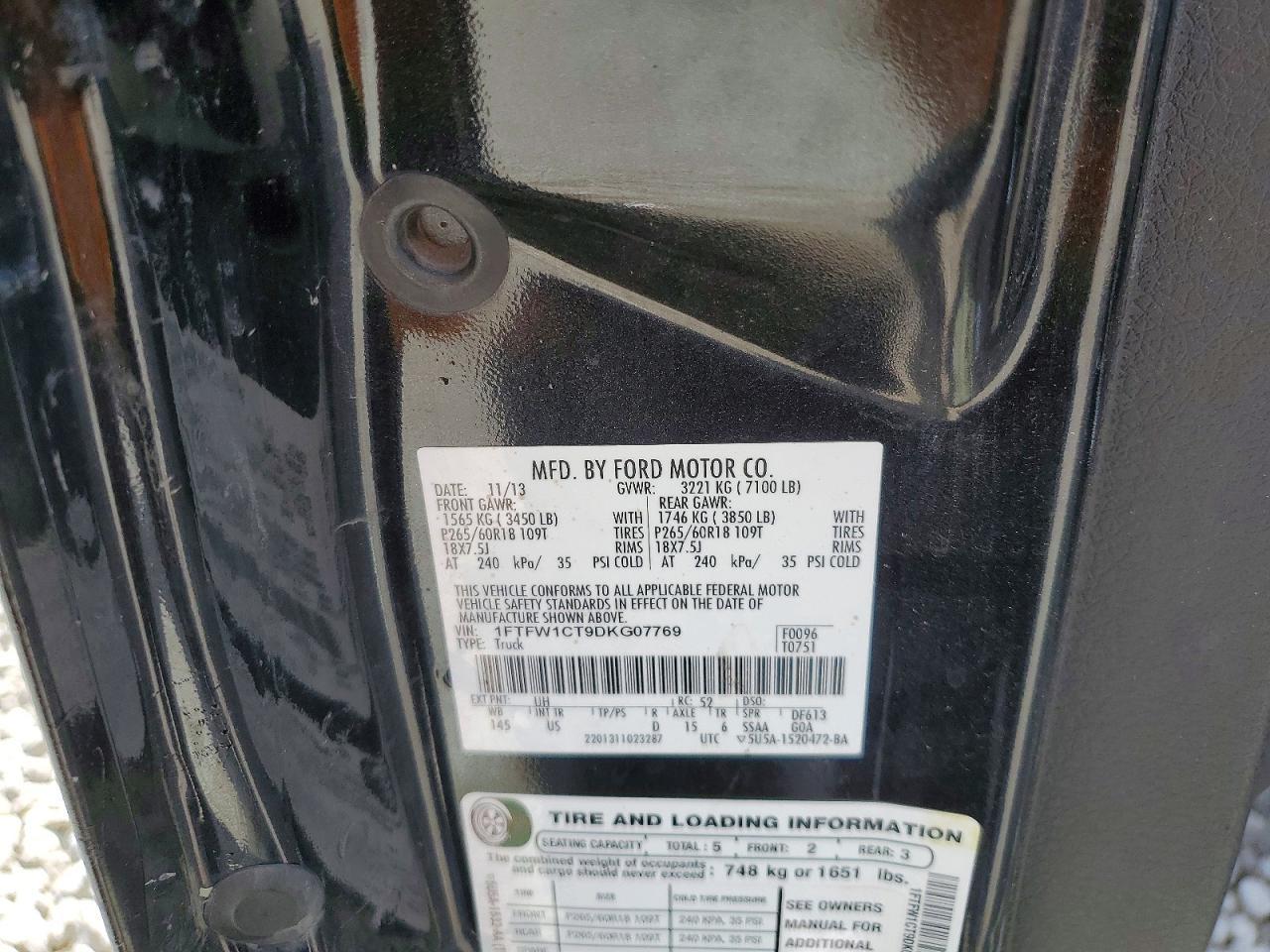 2013 Ford F150 Supercrew