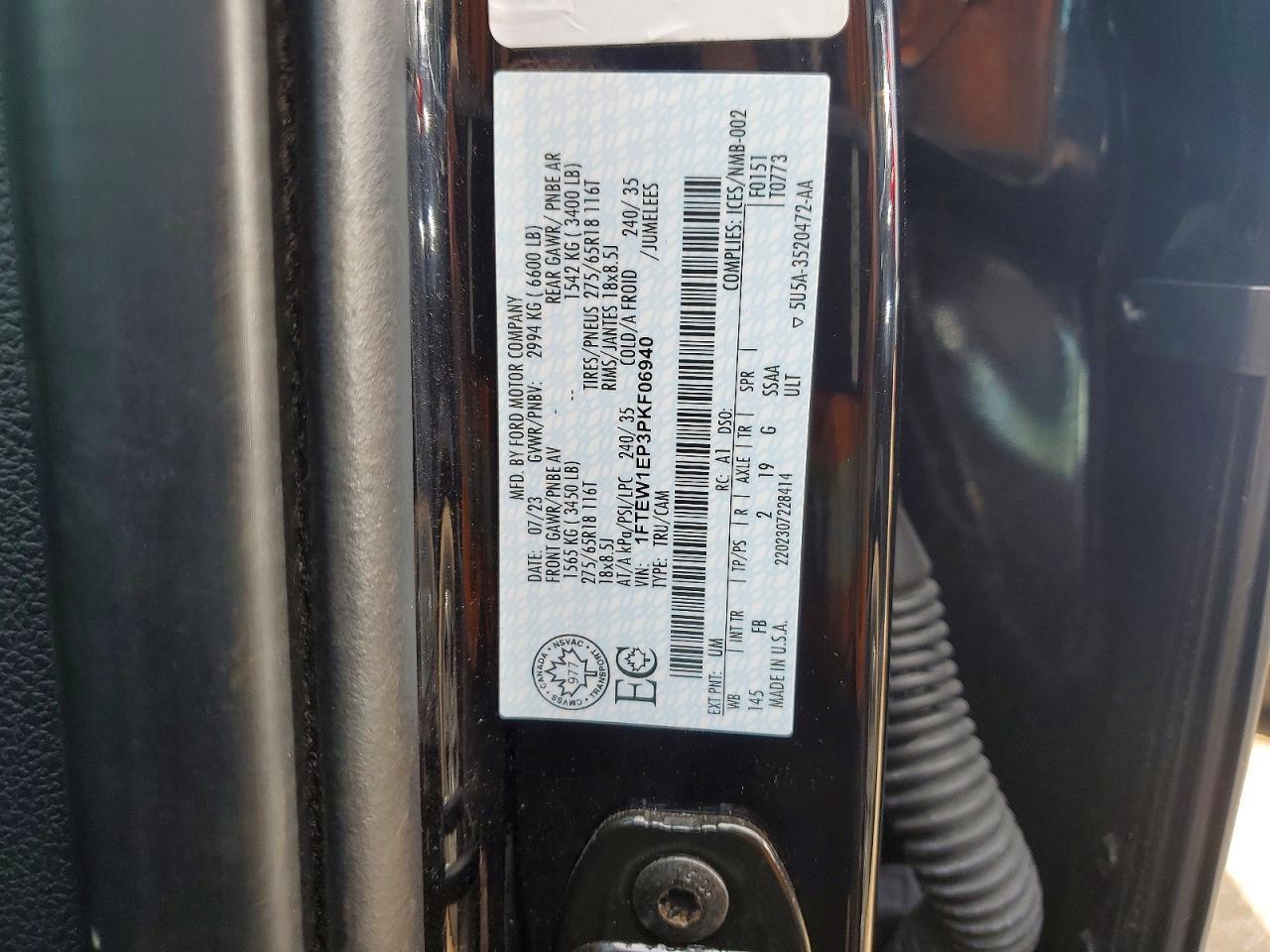2023 Ford F150 Supercrew