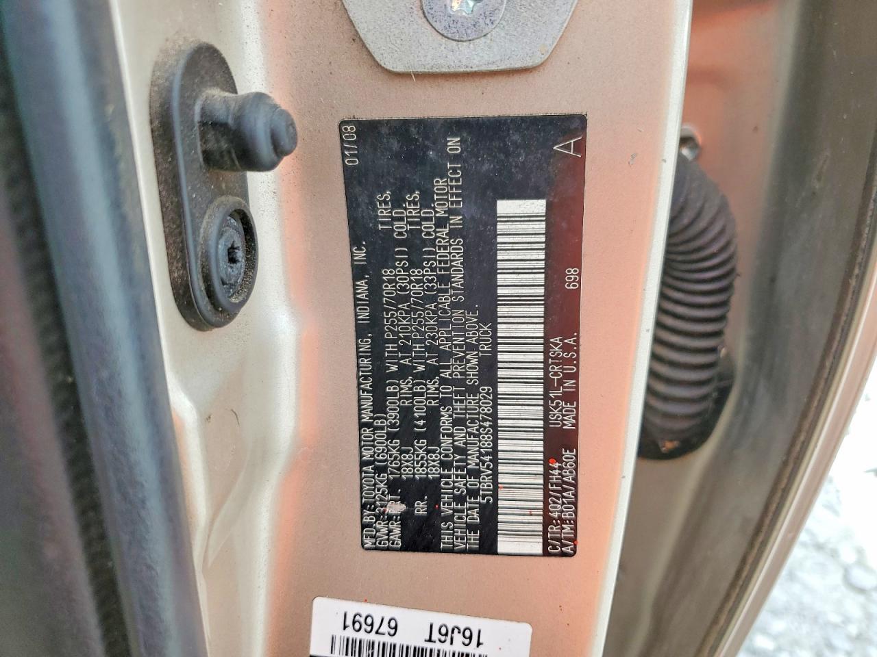 2008 Toyota Tundra Grade