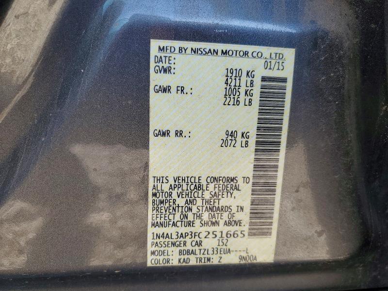 2015 Nissan Altima 2.5 sl