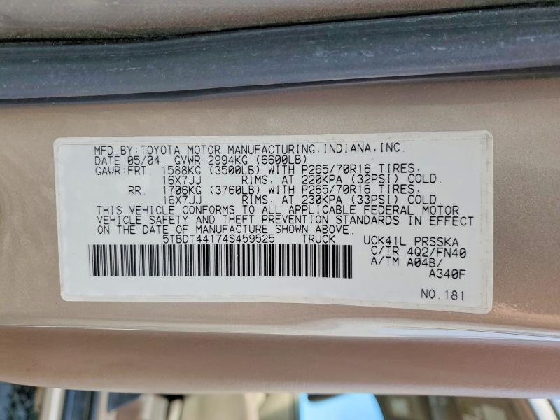 2004 Toyota Tundra SR5