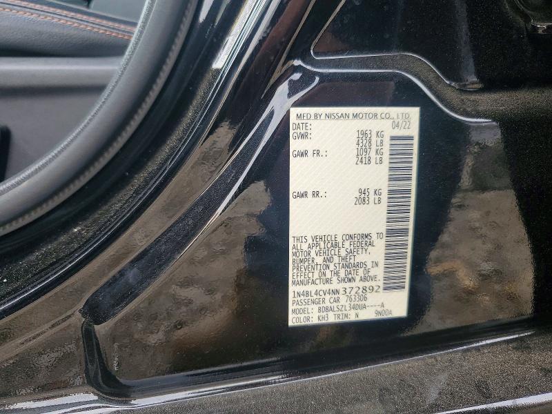 2022 Nissan Altima sr