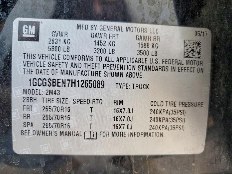 2017 Chevrolet Colorado