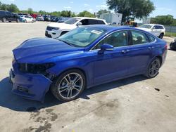 Ford salvage cars for sale: 2015 Ford Fusion Titanium