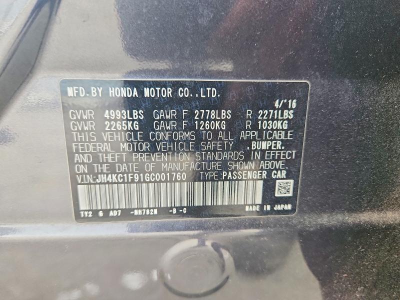 2016 Acura Rlx Advance