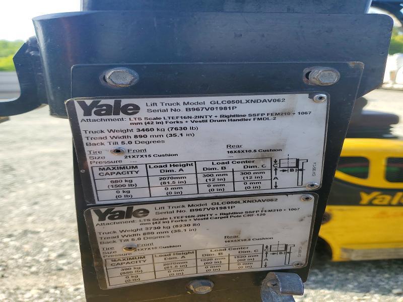 2016 Yale GLC0LXNDAV062 Forklift