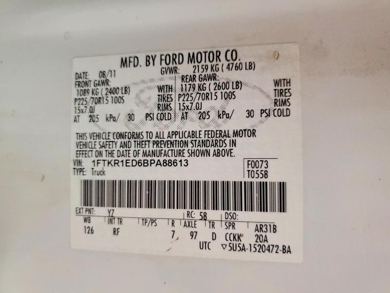 2011 Ford Ranger Super cab