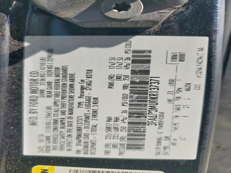2019 Ford Fusion sel