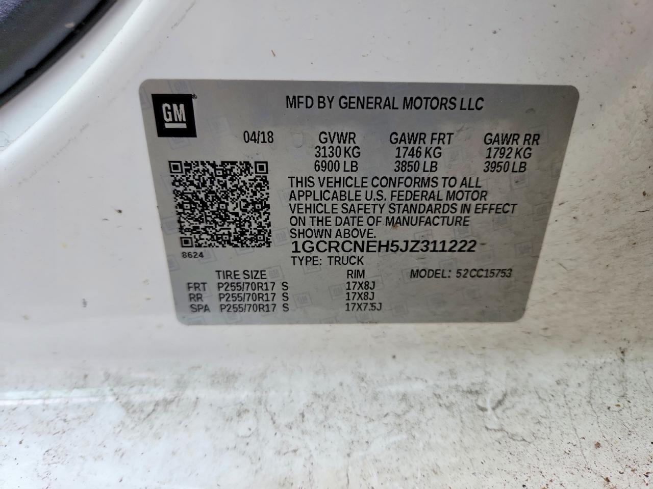 2018 Chevrolet Silverado C1500