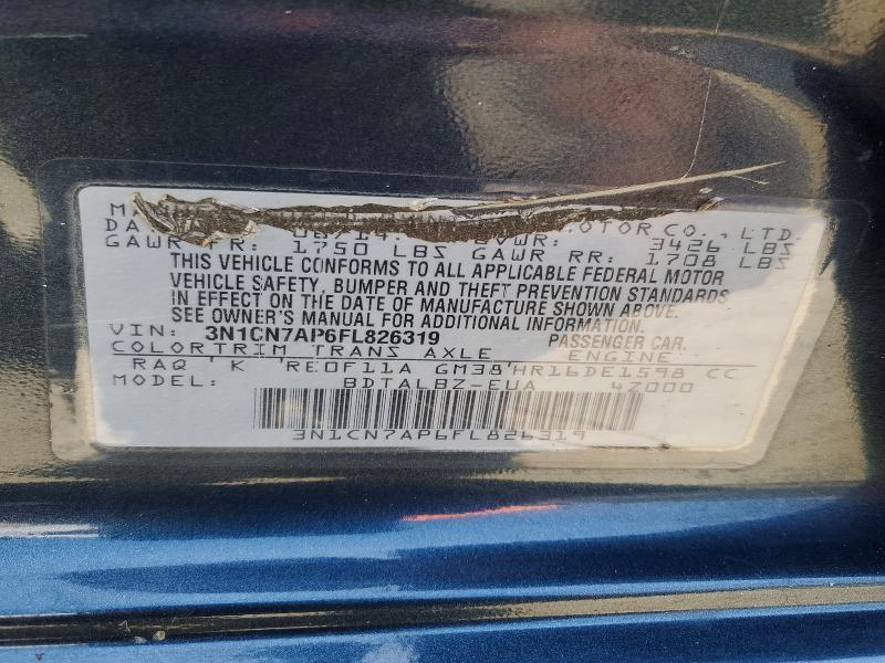 2015 Nissan Versa 1.6 sv