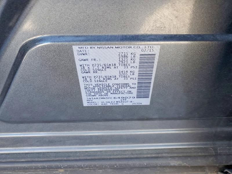 2015 Nissan Pathfinder sv