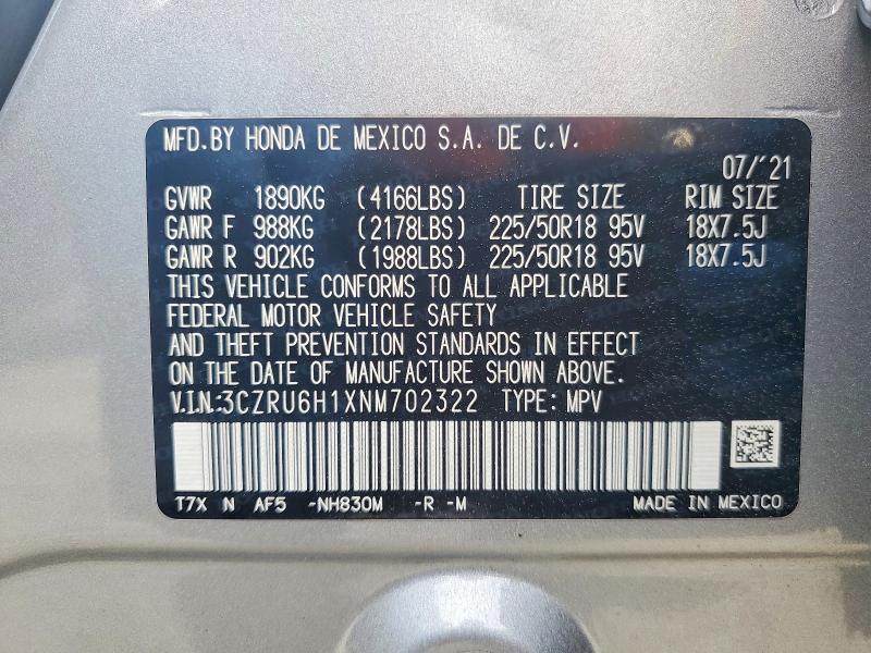 2022 Honda Hr-v Sport