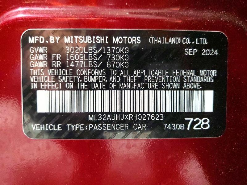 2024 Mitsubishi Mirage es
