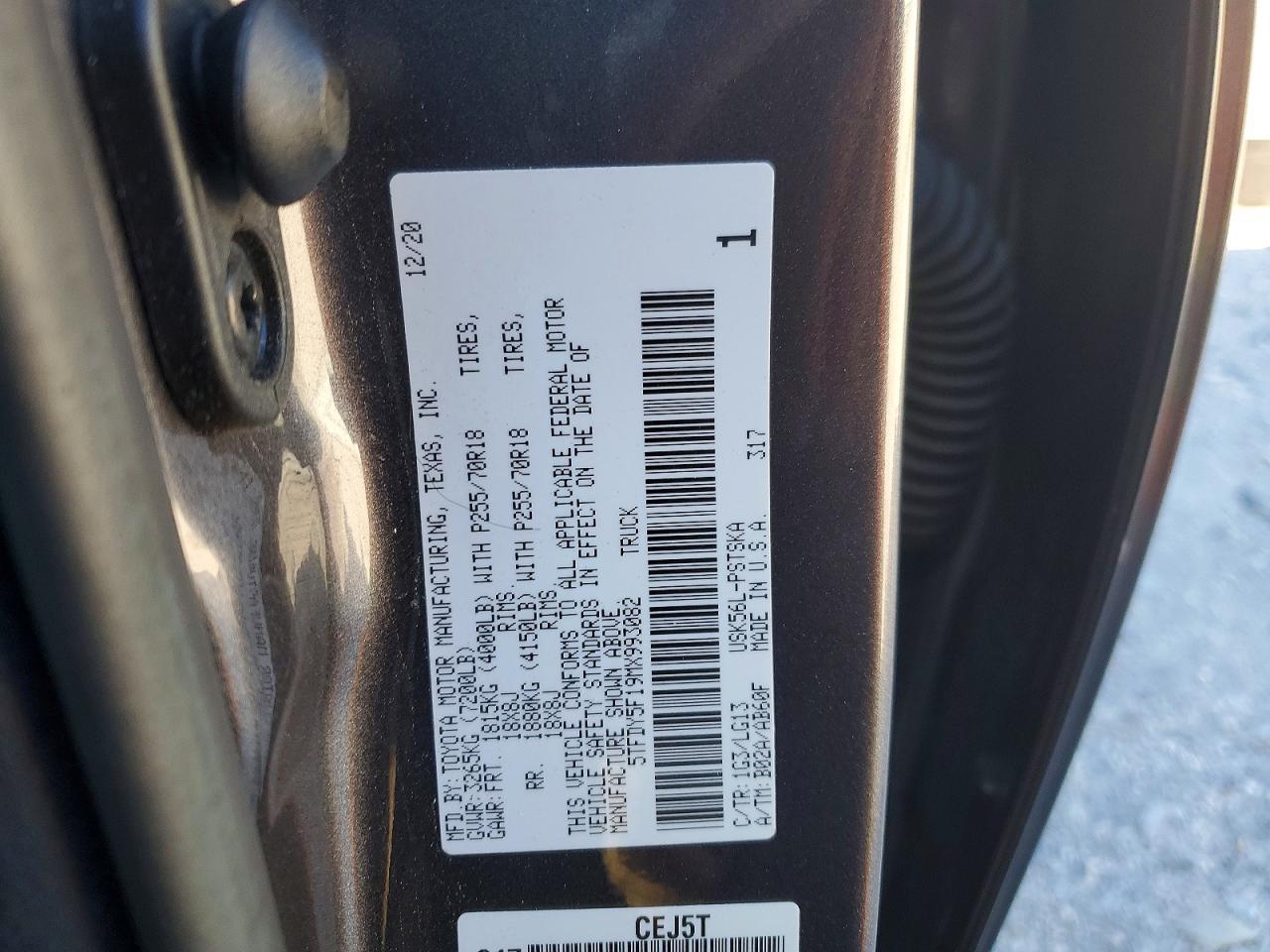 2021 Toyota Tundra SR5