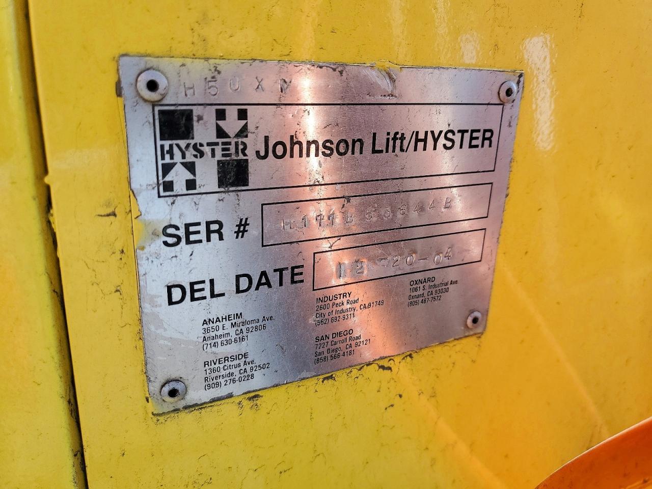 2005 Hyster ER Forklift