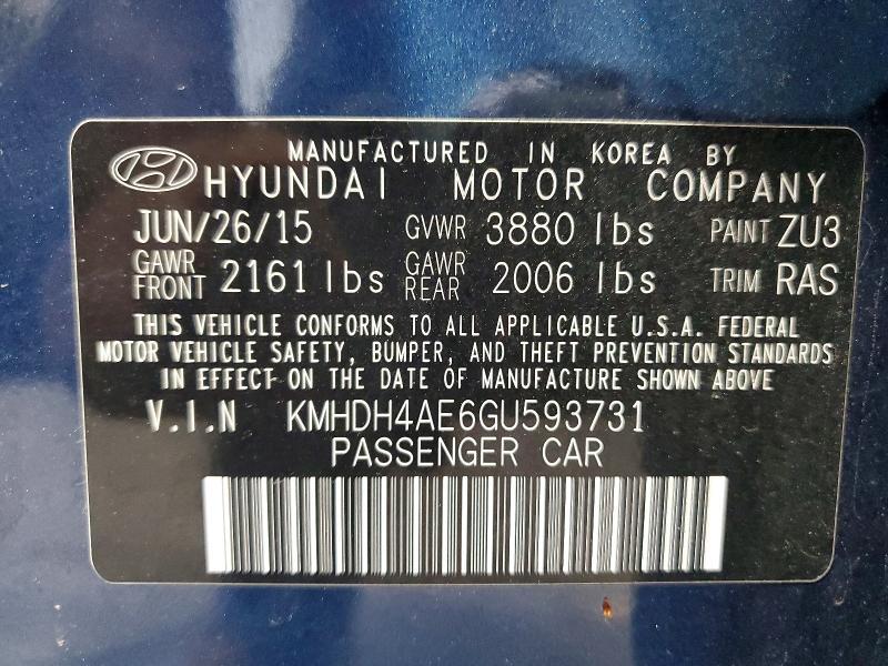 2016 Hyundai Elantra Limited