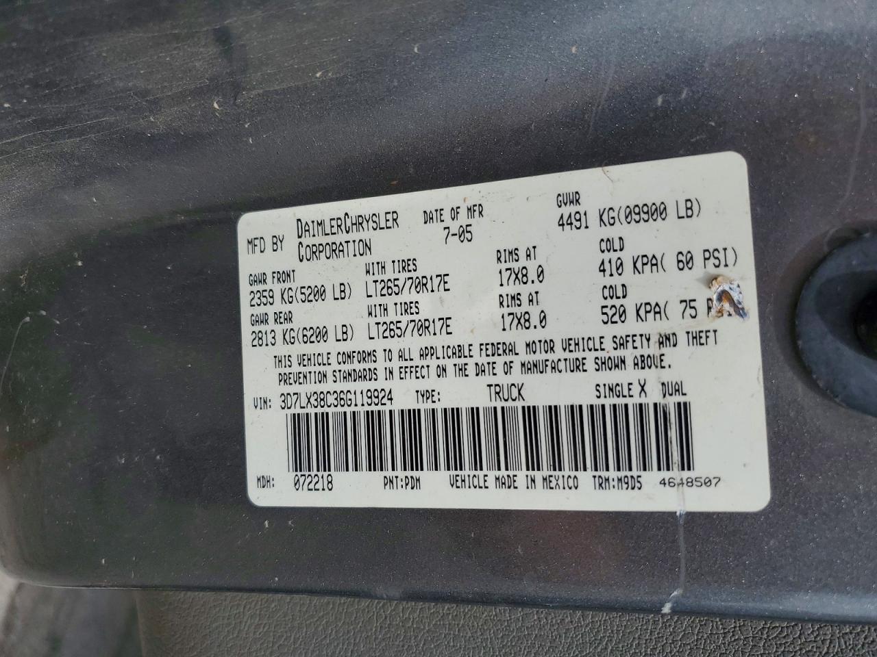 2006 Dodge RAM 3500 ST