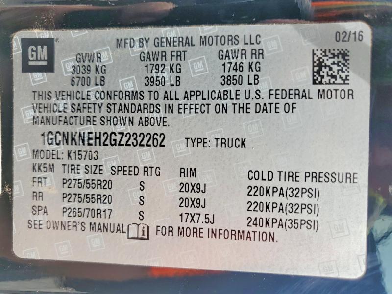 2016 Chevrolet Silverado K1500