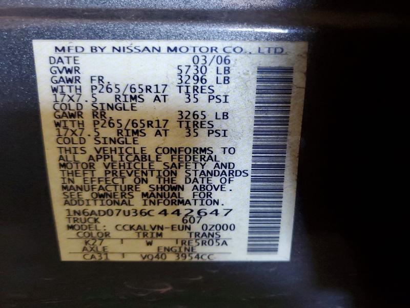 2006 Nissan Frontier SE