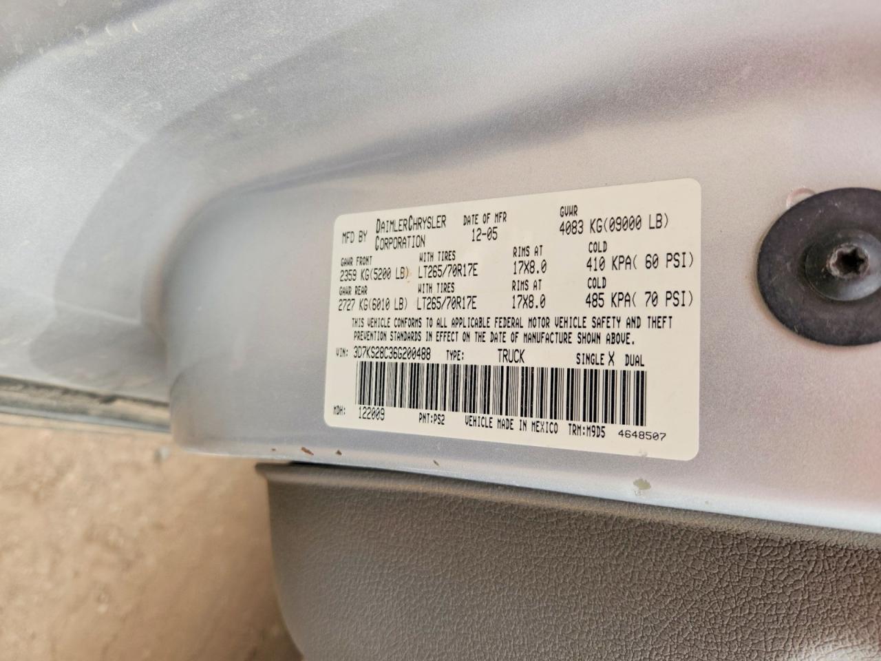 2006 Dodge RAM 2500 ST