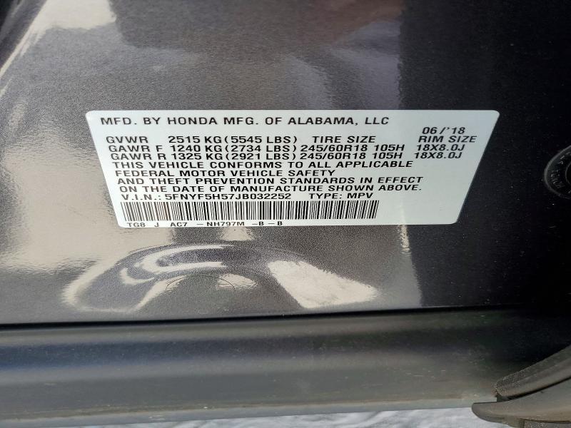 2018 Honda Pilot exl