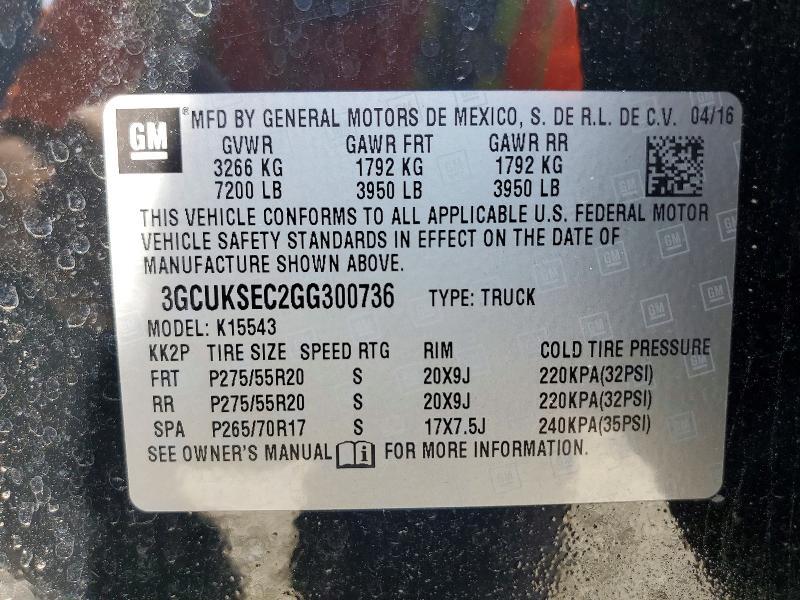 2016 Chevrolet Silverado K1500 LTZ