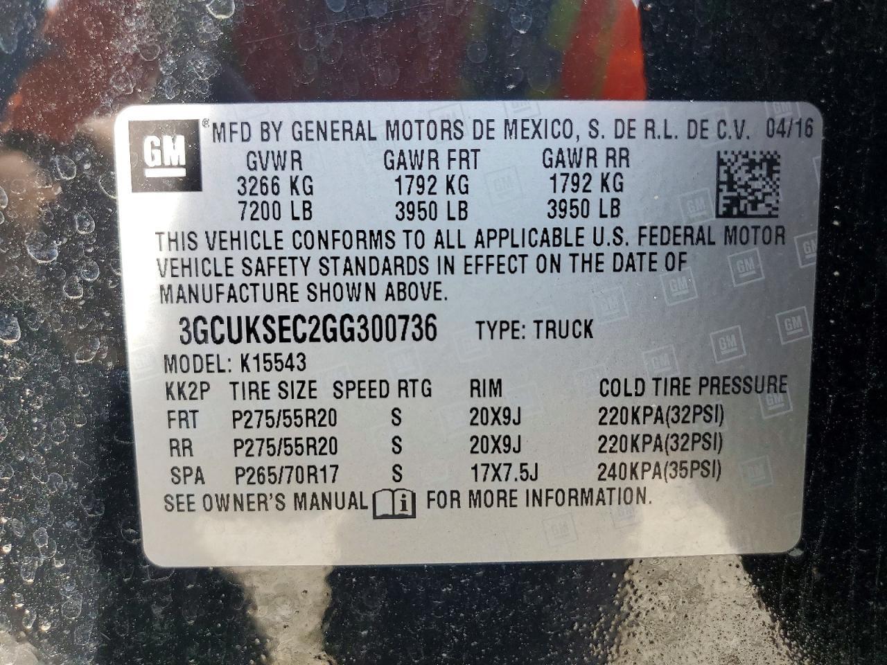2016 Chevrolet Silverado K1500 LTZ