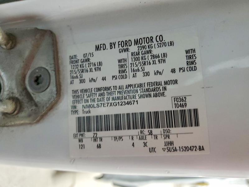 2016 Ford Transit Connect xl