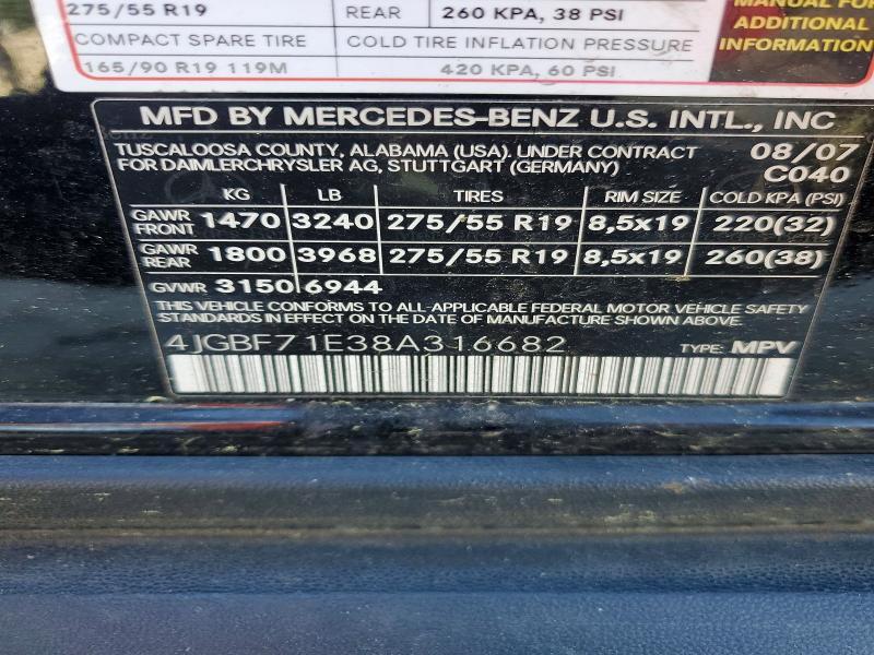 2008 Mercedes-Benz Gl 450 4matic