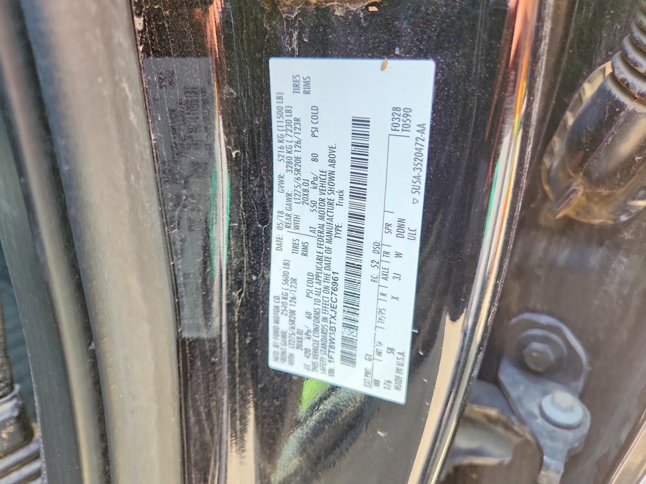 2018 Ford F350 Super Duty
