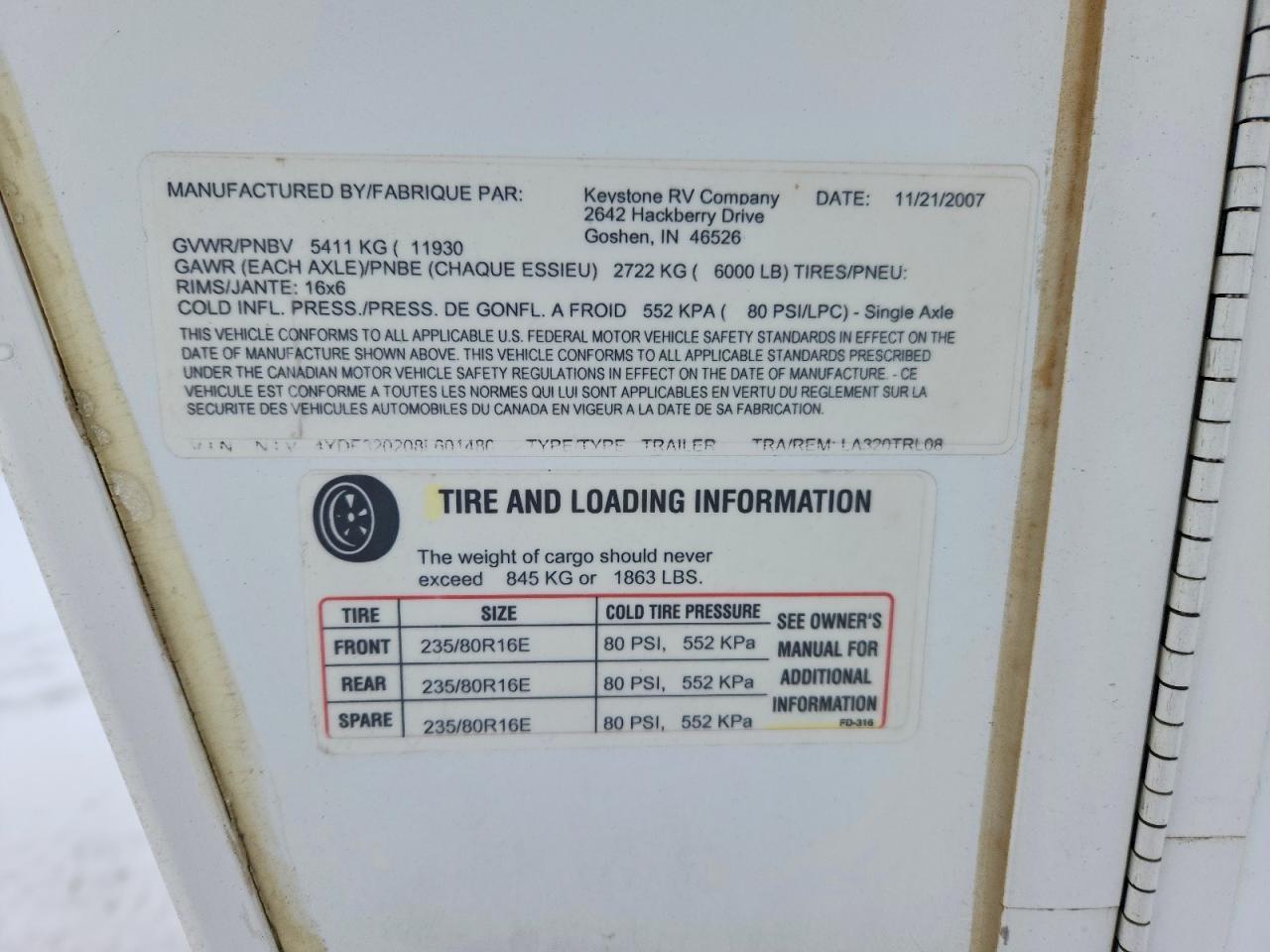 2008 Keystone Laredo