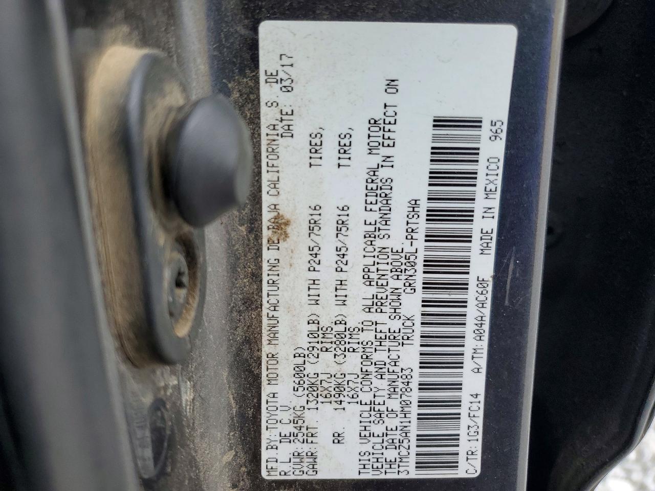 2017 Toyota Tacoma SR5 V6