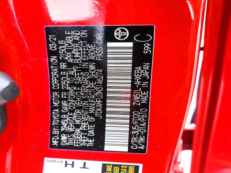 2021 Toyota Prius le