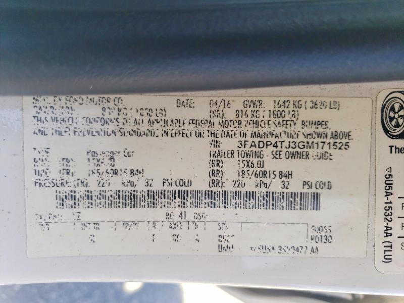 2016 Ford Fiesta s