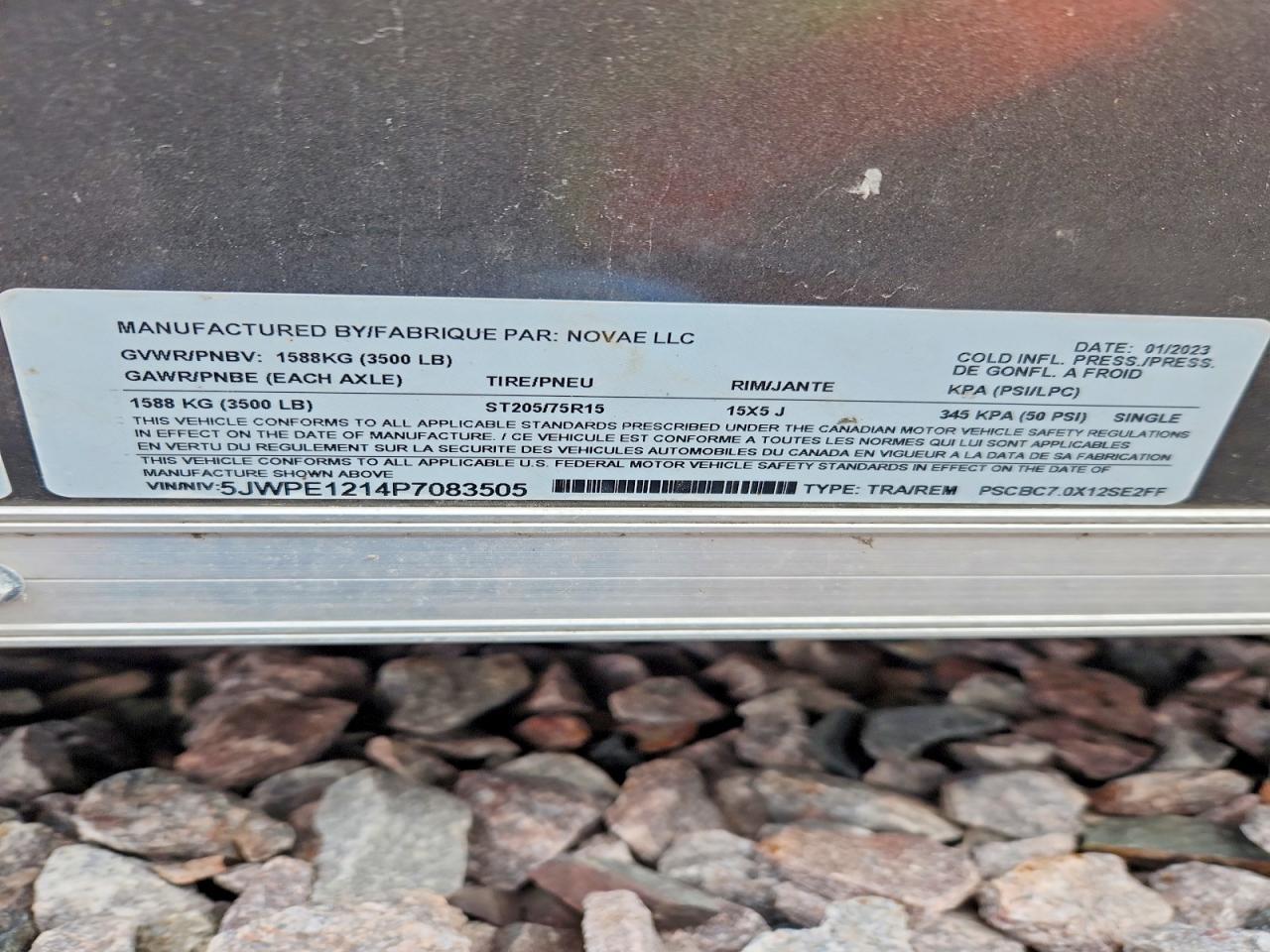 2023 Pace American PSCBC7.0X12SE2FF Enclosed Cargo Trailer