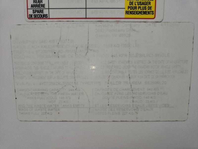 2020 Cror 2020 Keystone Sunset Camper