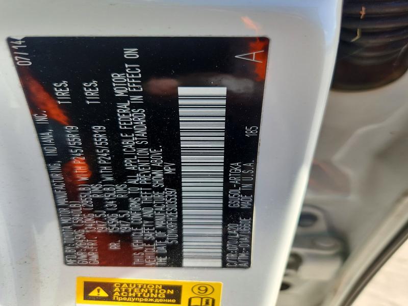 2014 Toyota Highlander Limited Platinum