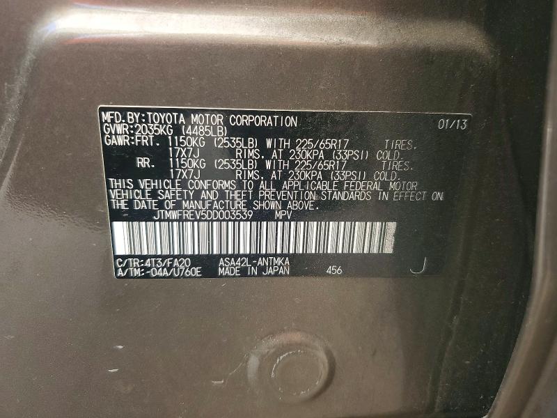 2013 Toyota Rav4 xle