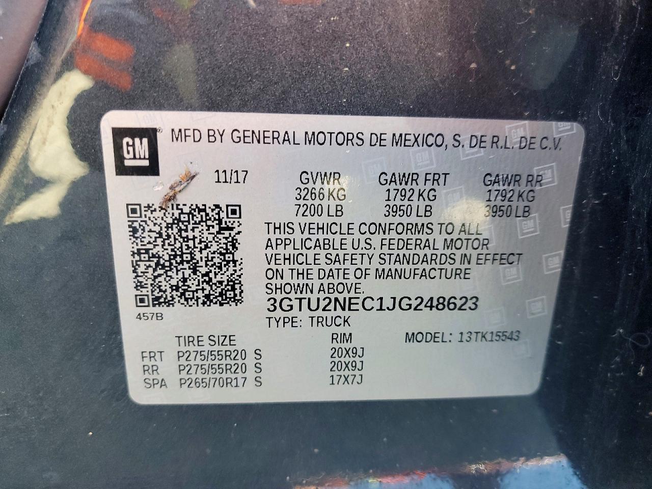 2018 GMC Sierra K1500 SLT