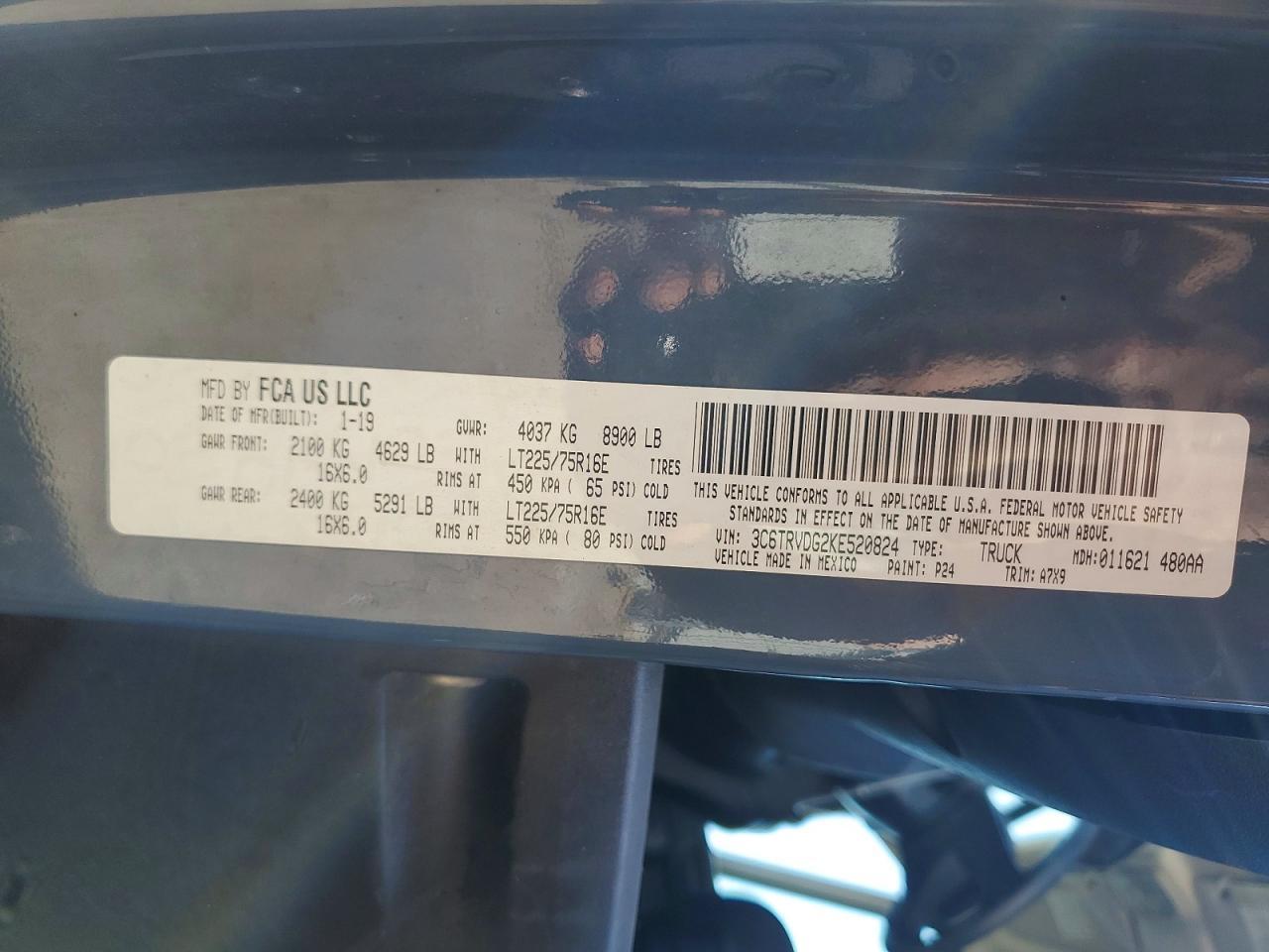 2019 Dodge Ram Promaster 2500 2500 High