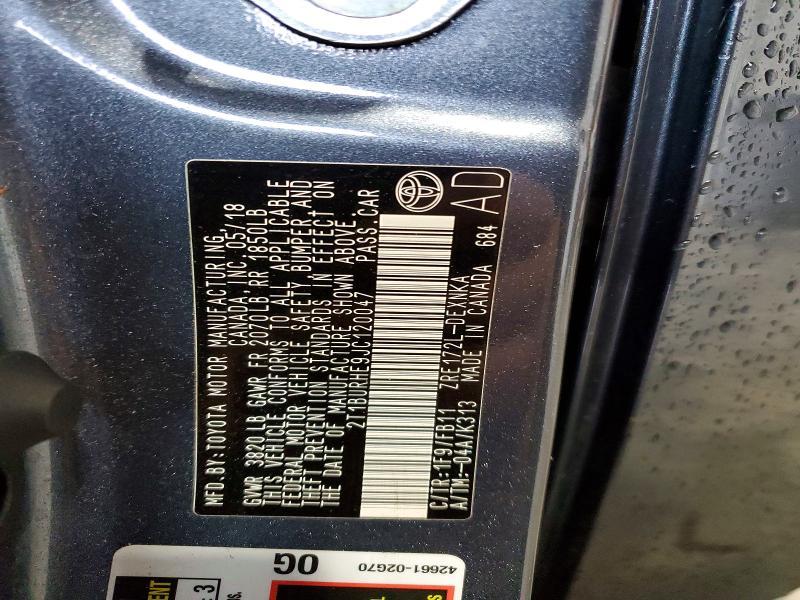 2018 Toyota Corolla le