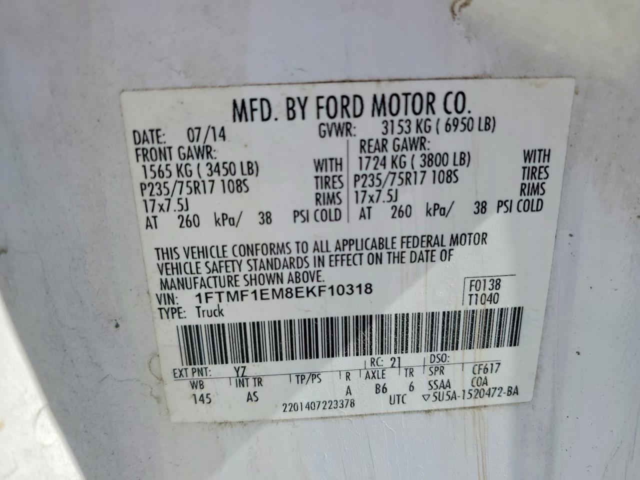 2014 Ford F150