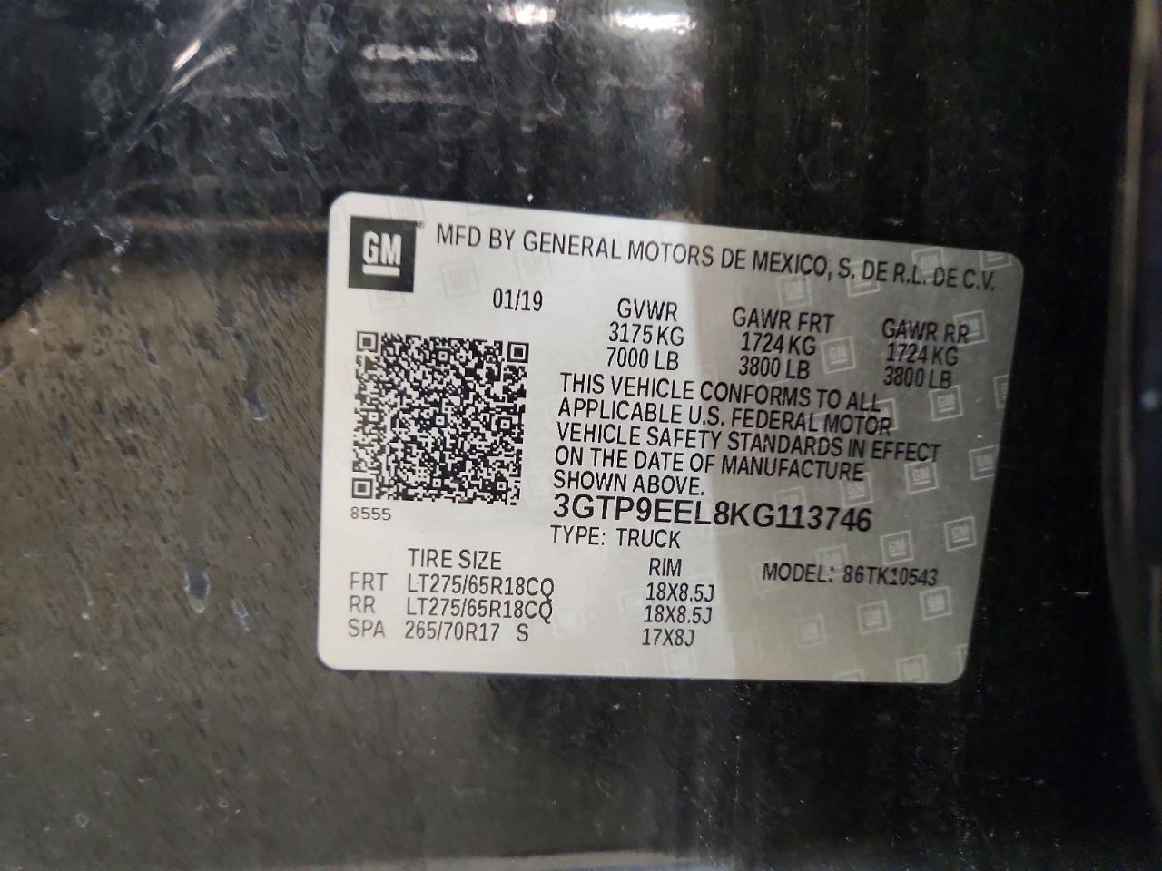 2019 GMC Sierra K1500 AT4