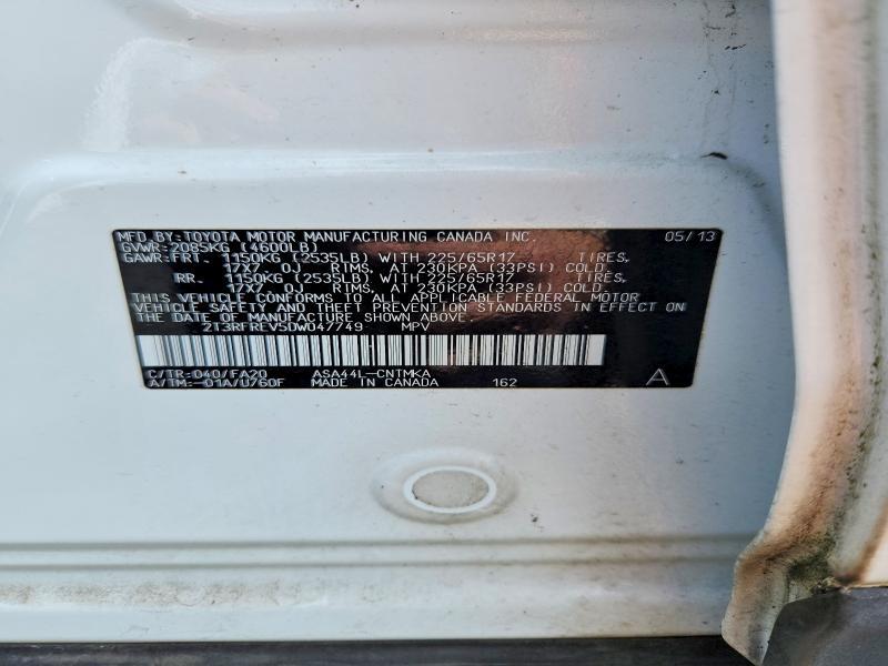 2013 Toyota Rav4 xle