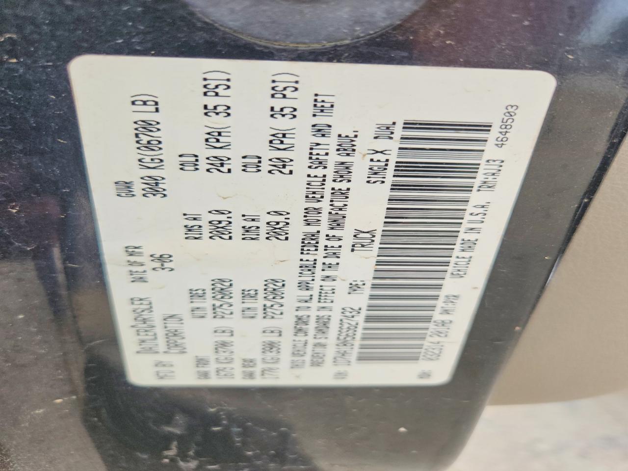 2006 Dodge RAM 1500 ST