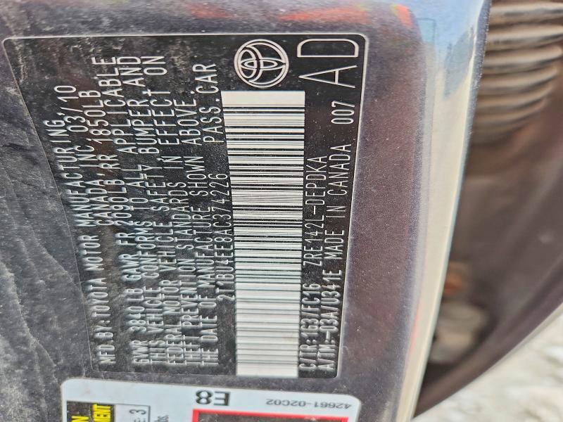 2010 Toyota Corolla le