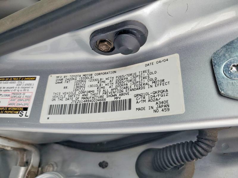 2004 Toyota 4runner SR5