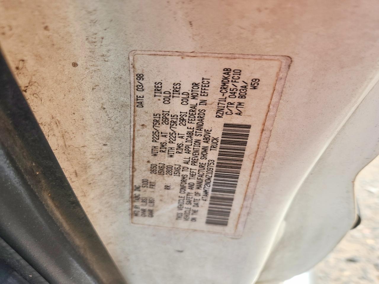 1998 Toyota Tacoma Xtracab